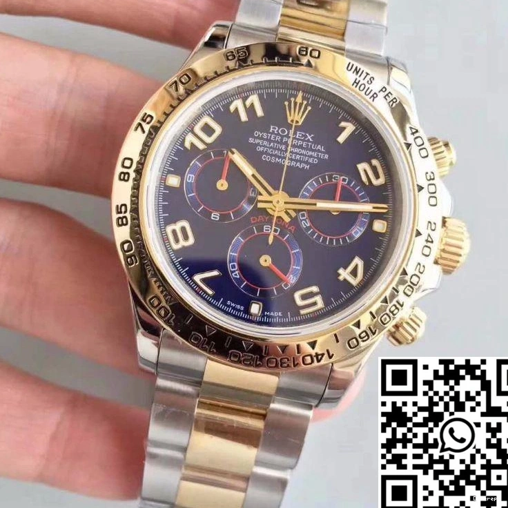 Rolex 3A Blue Wrapped Factory 18K 1118 Gold Comfortable Cosmograph Daytona 116503 Yellow Dial 0715